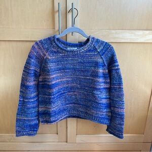 Madewell oversized cropped knit sweater